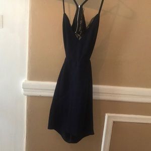 Lulus navy blue bodycon dress size XS
